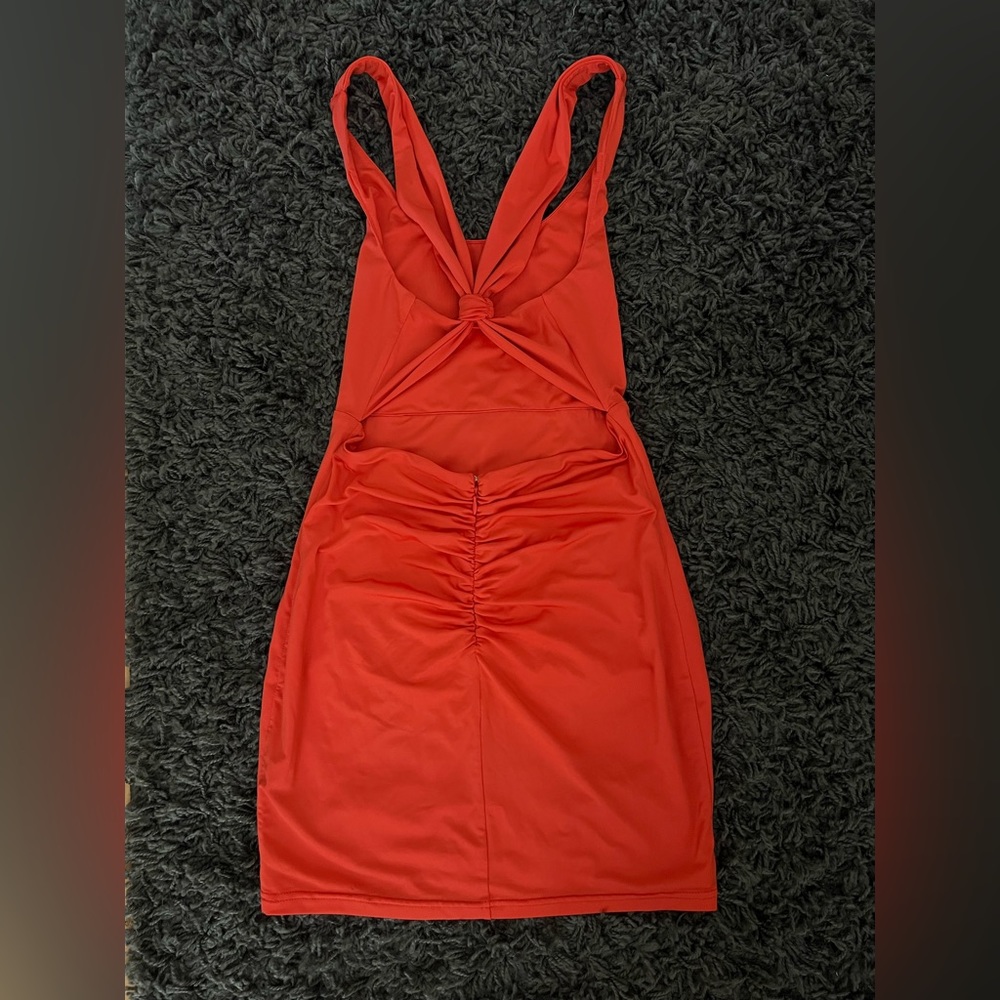 Superdown Red/Orange Racerback Dress - Picture 2 of 7
